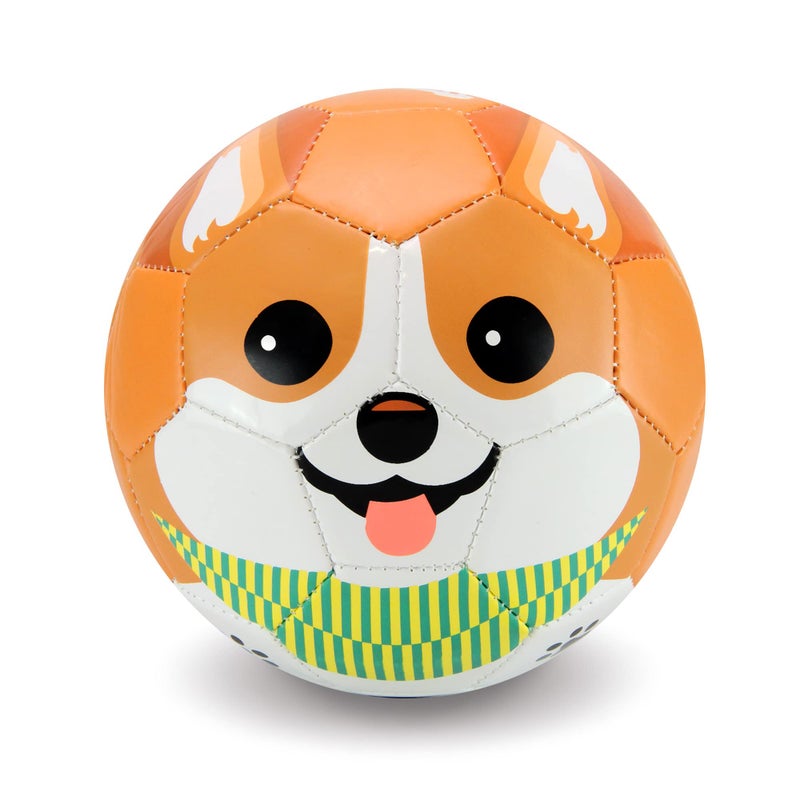 Daball Kid and Toddler Soccer Ball - Size 1, Pump and Gift Box Included (Cookie, The Corgi) - Image 1